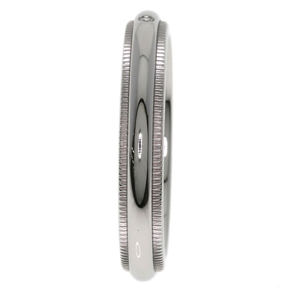 TIFFANY&Co. Milgrain 1P Diamond Ring Platinum PT950 Ladies [Used]