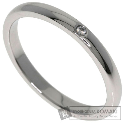 TIFFANY&Co. Band ring with 1 diamond Ring Platinum PT950 Ladies [Used]