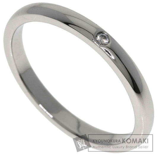 TIFFANY&Co. Band ring with 1 diamond Ring Platinum PT950 Ladies [Used]
