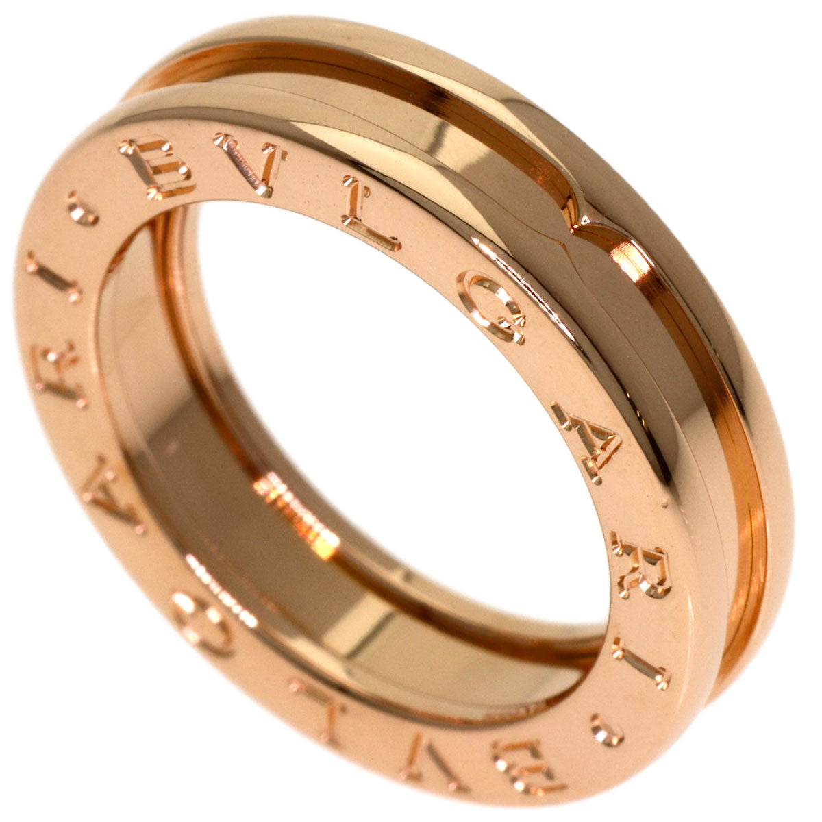 BVLGARI B.zero1 1 band #49 Ring K18 Pink Gold Ladies [Used]