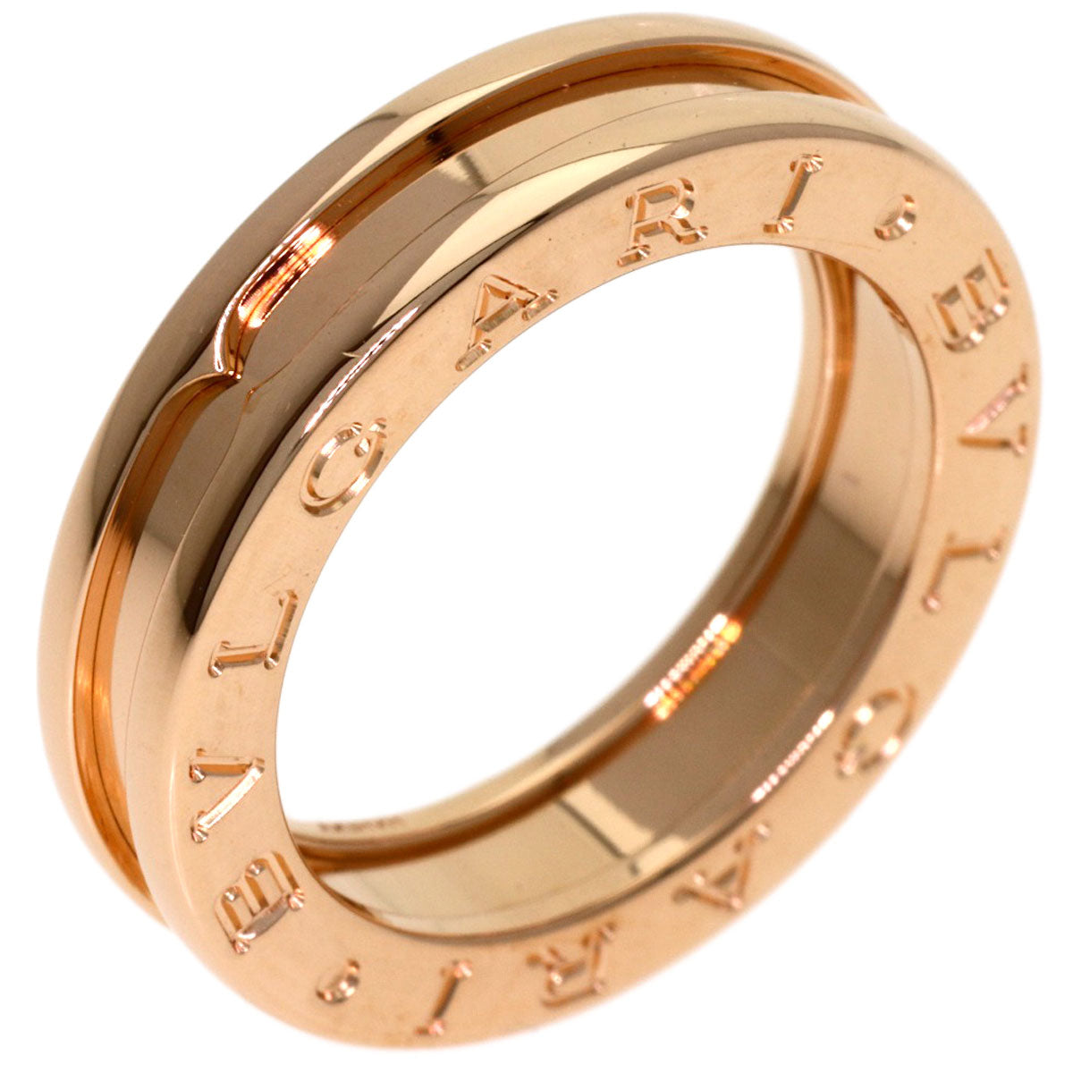 BVLGARI B.zero1 1 band #49 Ring K18 Pink Gold Ladies [Used]