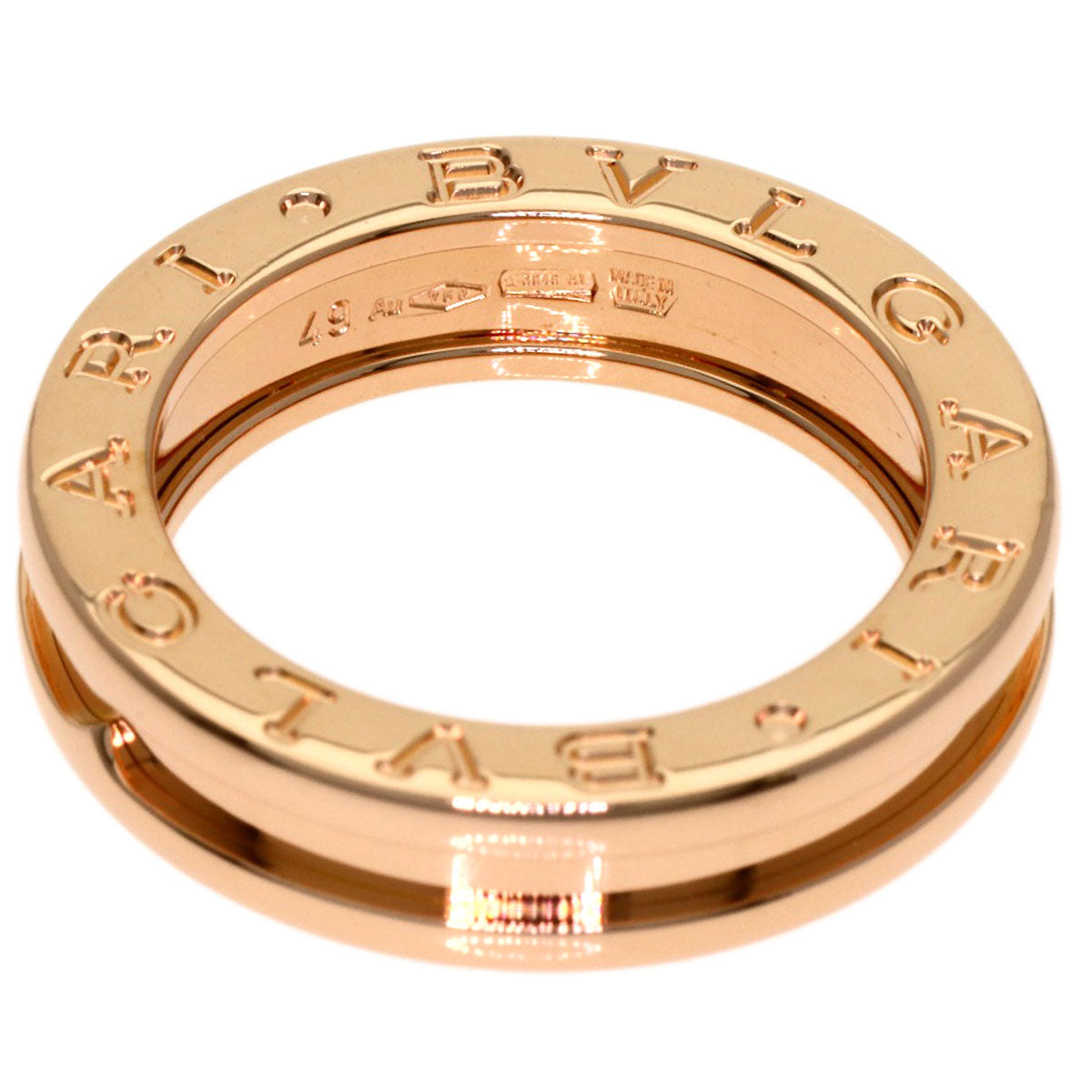 BVLGARI B.zero1 1 band #49 Ring K18 Pink Gold Ladies [Used]