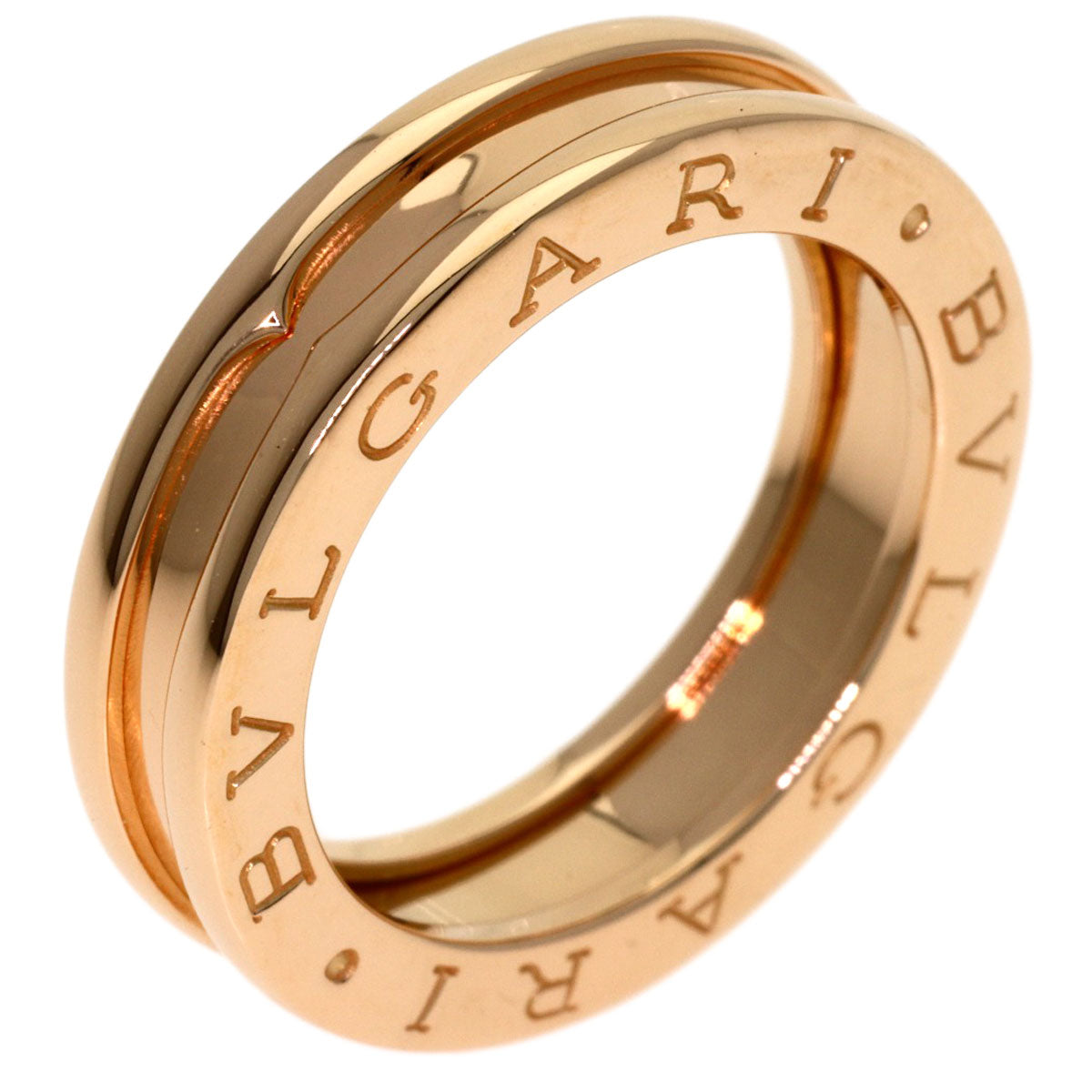 BVLGARI B.zero1 1 band #49 Ring K18 Pink Gold Ladies [Used]