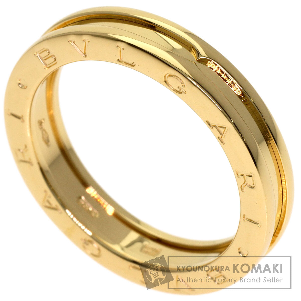 BVLGARI B.zero1 1 band #64 Ring K18 Yellow Gold unisex [Used]
