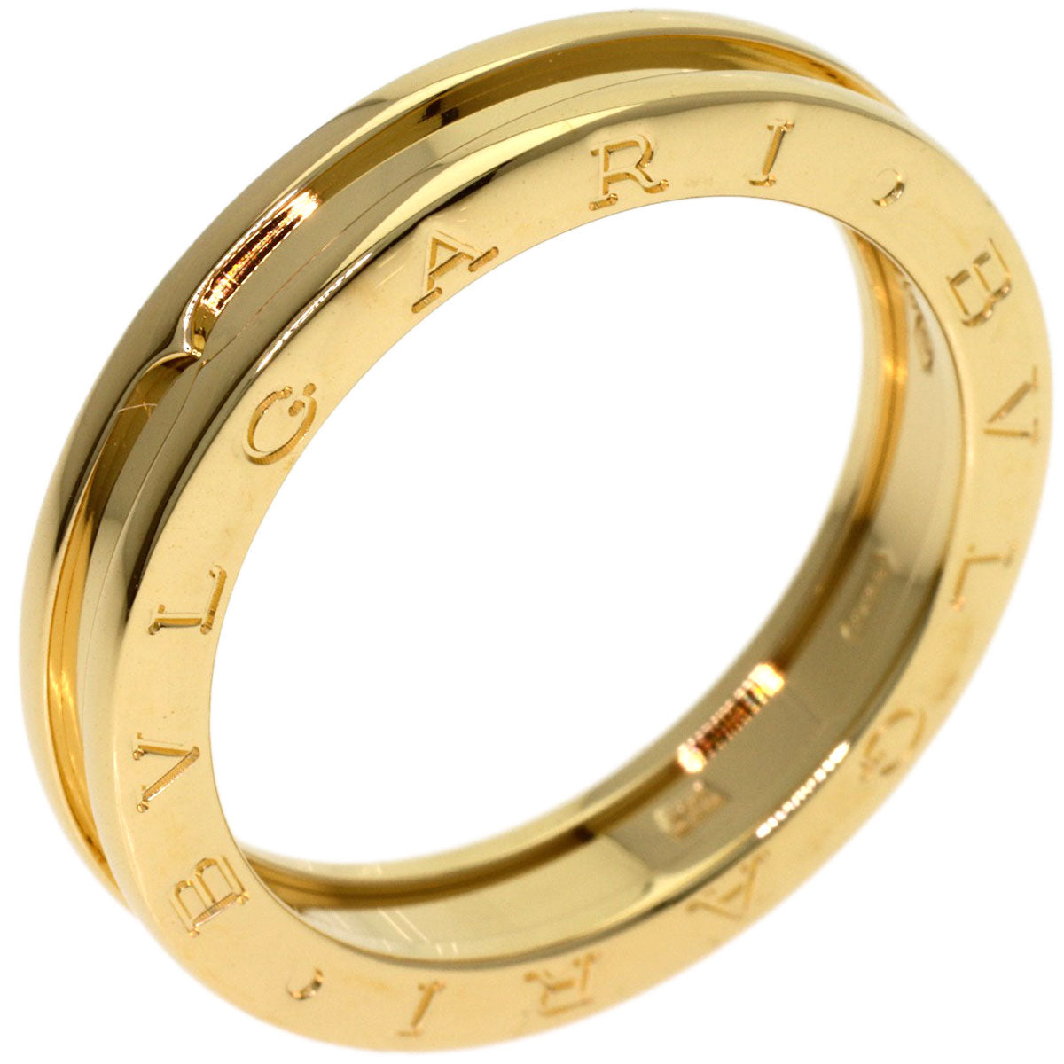 BVLGARI B.zero1 1 band #64 Ring K18 Yellow Gold unisex [Used]