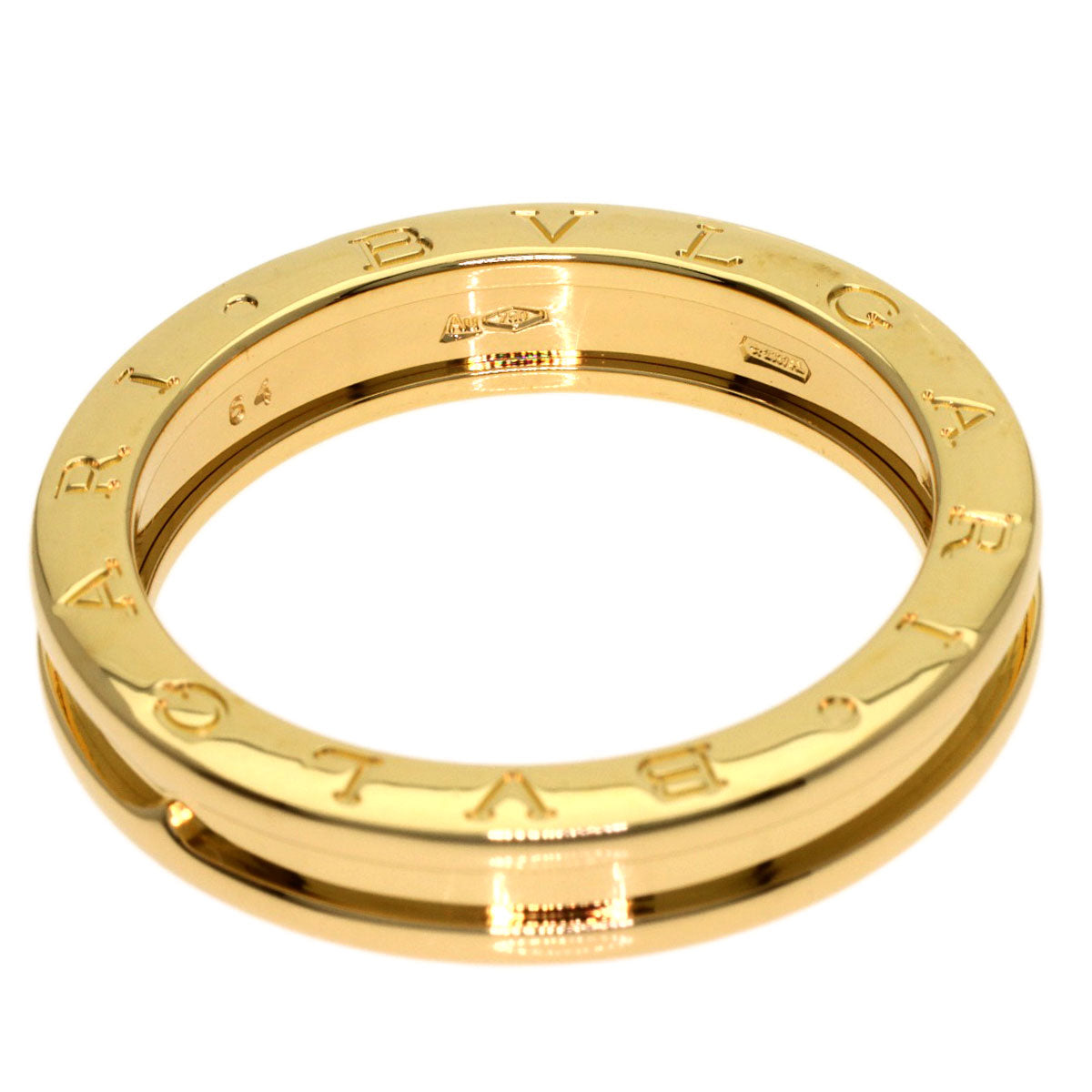 BVLGARI B.zero1 1 band #64 Ring K18 Yellow Gold unisex [Used]