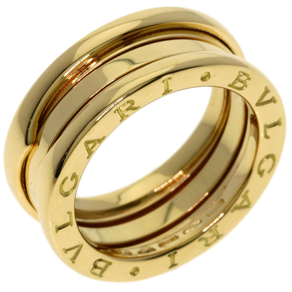 BVLGARI B.zero1 3 band #54 Ring K18 Yellow Gold Ladies [Used]