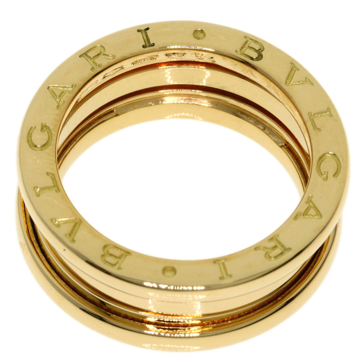 BVLGARI B.zero1 3 band #54 Ring K18 Yellow Gold Ladies [Used]