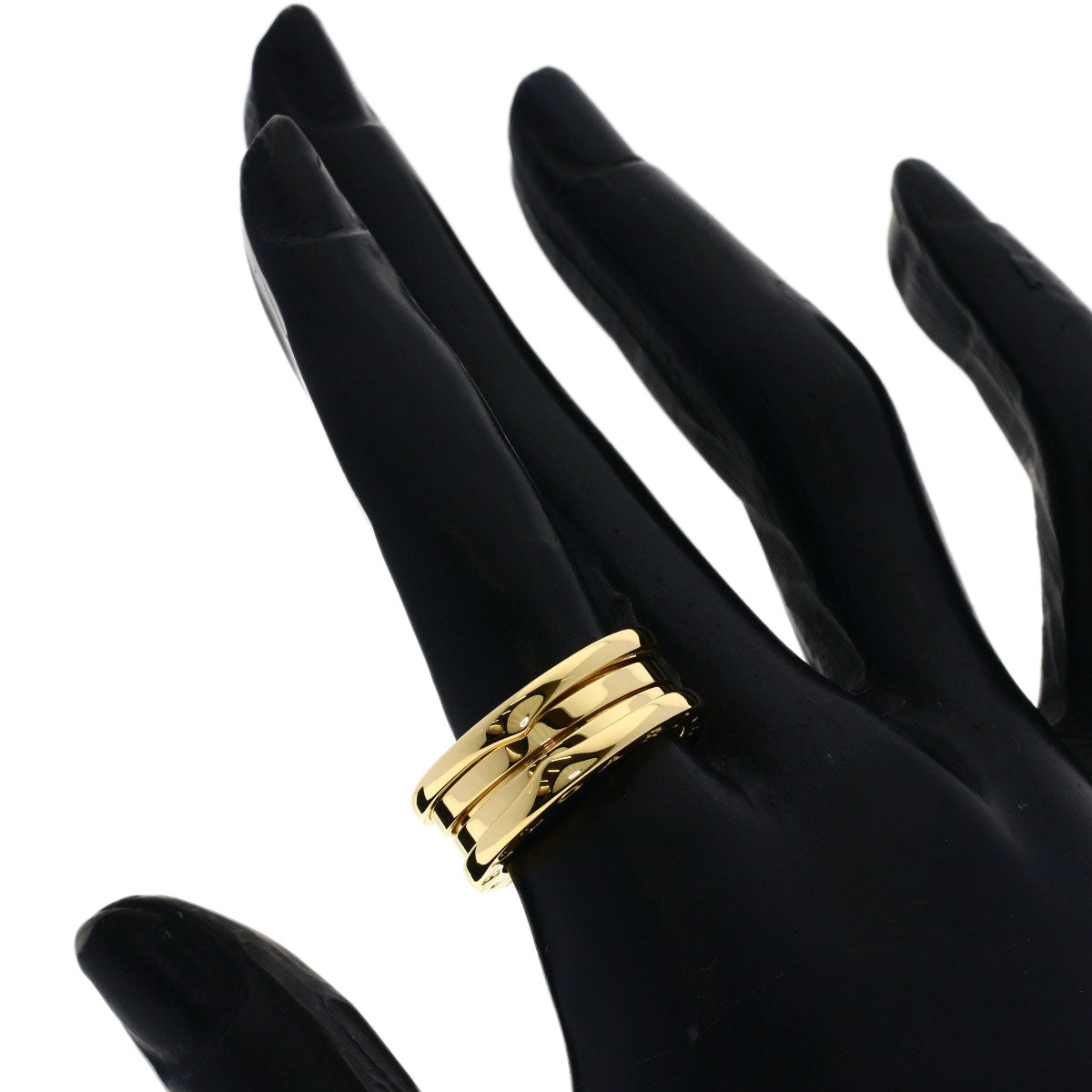 BVLGARI B.zero1 3 band #54 Ring K18 Yellow Gold Ladies [Used]