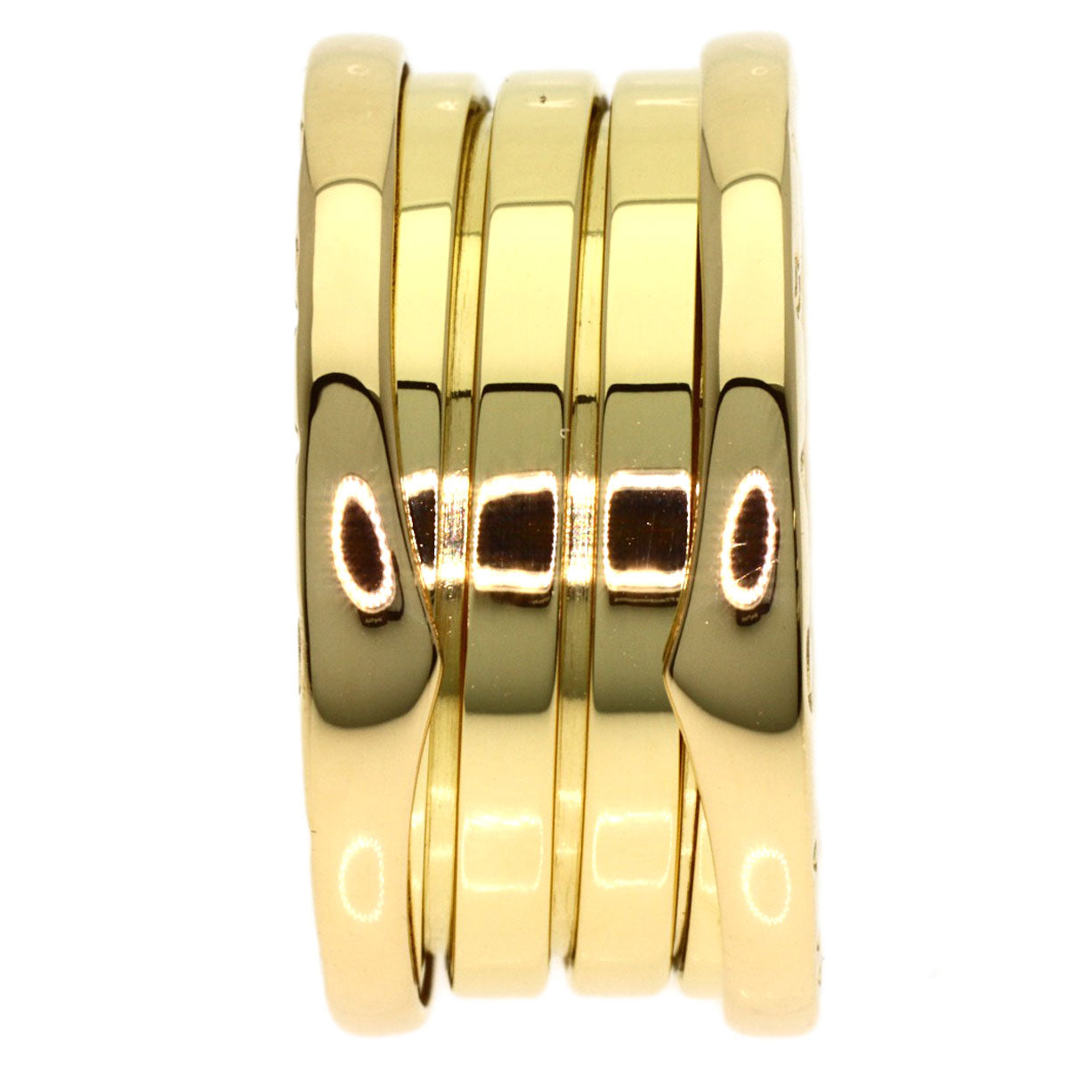 BVLGARI B.zero1 3-band #51 Ring K18 Yellow Gold Ladies [Used]