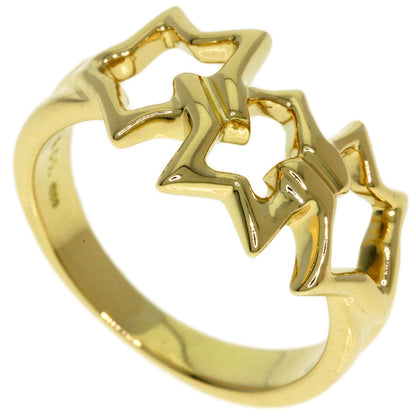 TIFFANY&Co. Triple star Ring K18 Yellow Gold Ladies [Used]
