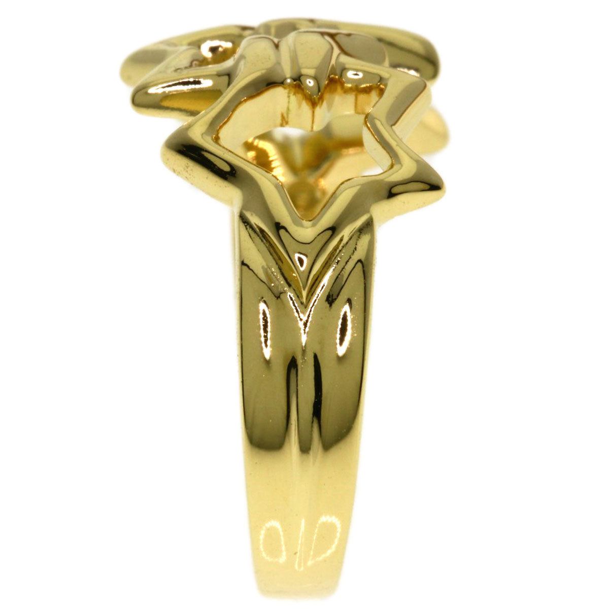 TIFFANY&Co. Triple star Ring K18 Yellow Gold Ladies [Used]