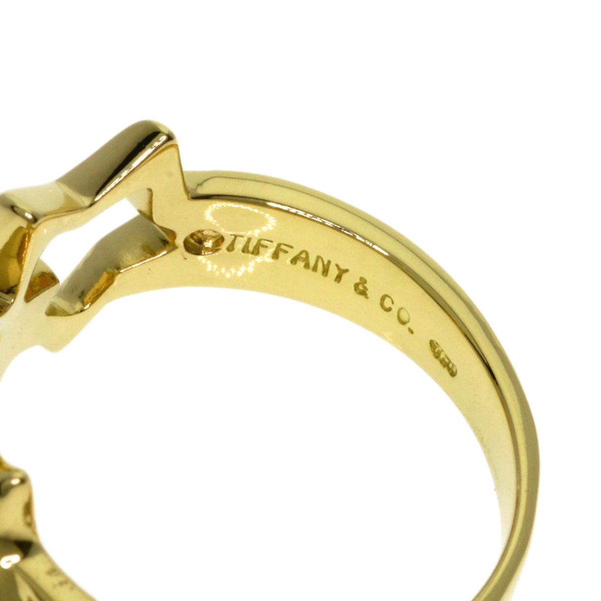 TIFFANY&Co. Triple star Ring K18 Yellow Gold Ladies [Used]