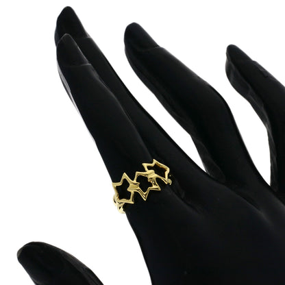 TIFFANY&Co. Triple star Ring K18 Yellow Gold Ladies [Used]