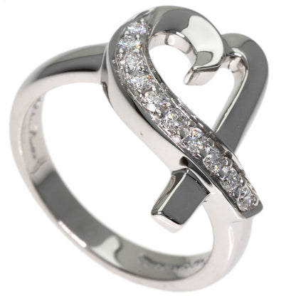 TIFFANY&Co. Loving Heart Diamond Ring K18 White Gold Ladies [Used]