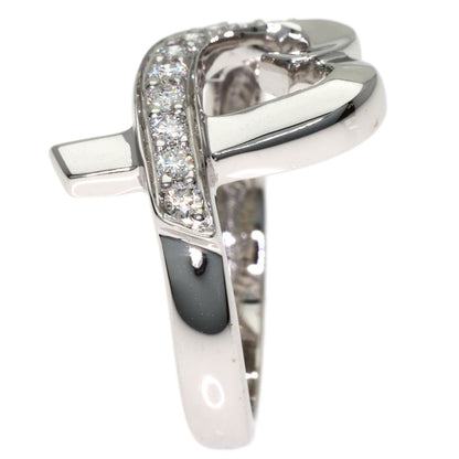 TIFFANY&Co. Loving Heart Diamond Ring K18 White Gold Ladies [Used]