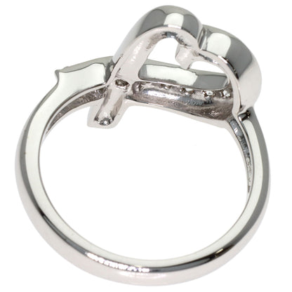 TIFFANY&Co. Loving Heart Diamond Ring K18 White Gold Ladies [Used]