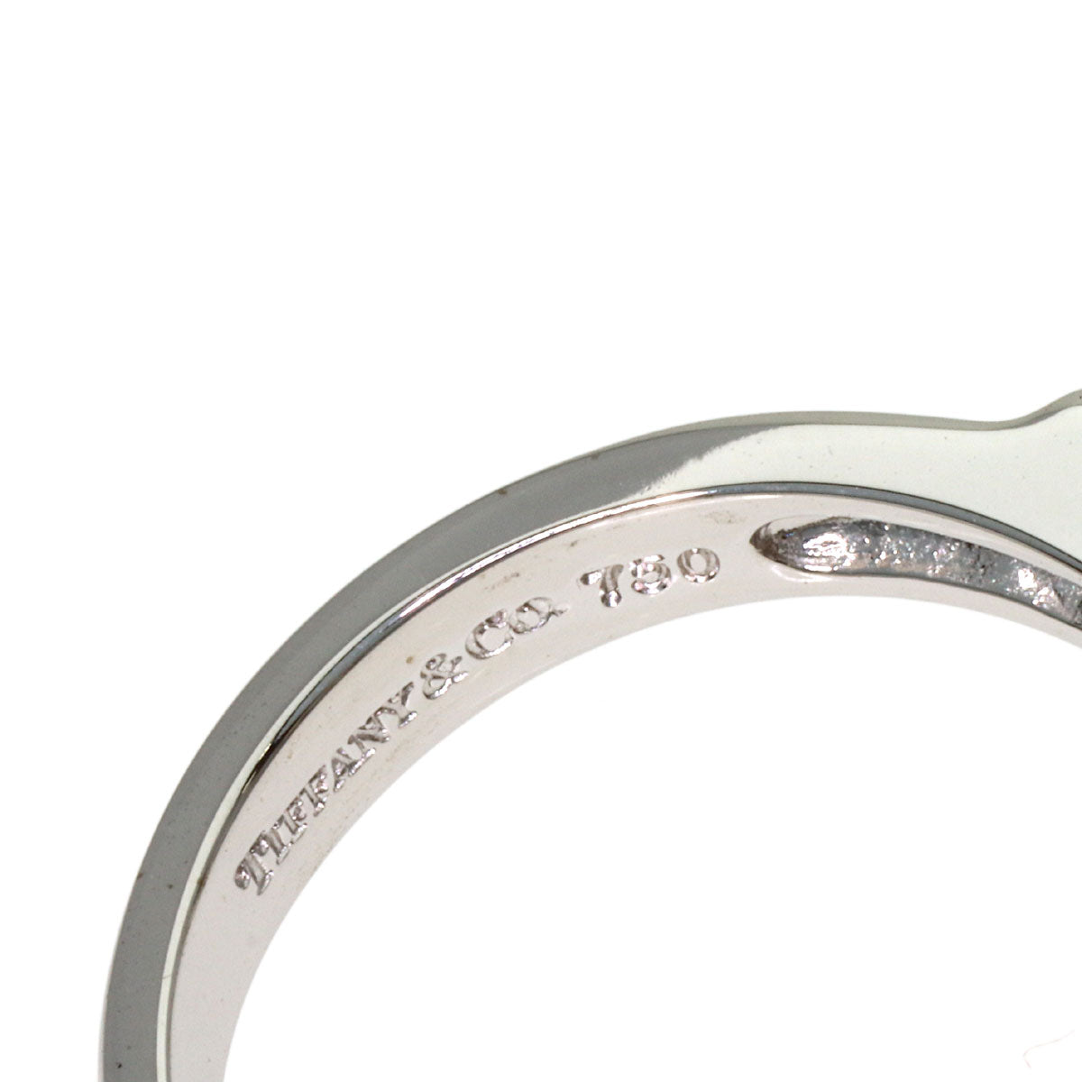 TIFFANY&Co. Loving Heart Diamond Ring K18 White Gold Ladies [Used]