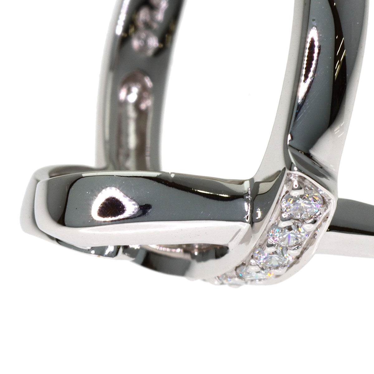TIFFANY&Co. Loving Heart Diamond Ring K18 White Gold Ladies [Used]