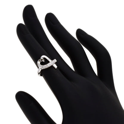 TIFFANY&Co. Loving Heart Diamond Ring K18 White Gold Ladies [Used]