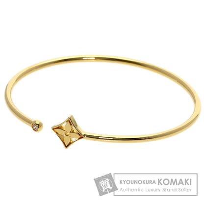 LOUIS VUITTON Brasslet Twist Blossom Diamond L #17.5 Bracelet K18 Yellow Gold Ladies [Used]