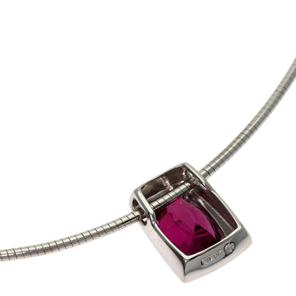 TASAKI Garnet Necklace K18 White Gold Ladies [Used]