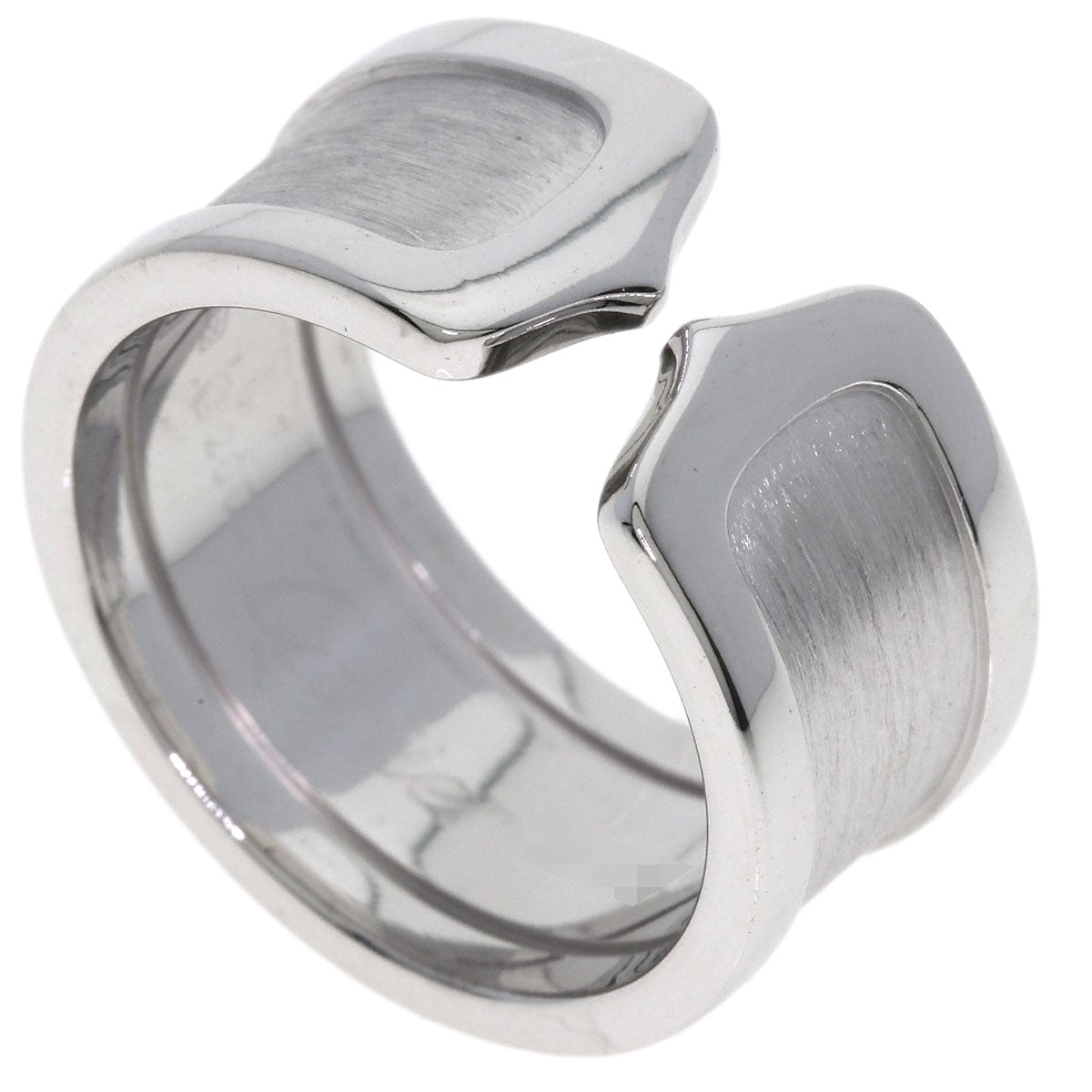 CARTIER C2 ring LM # 53 Ring K18 White Gold Ladies [Used]