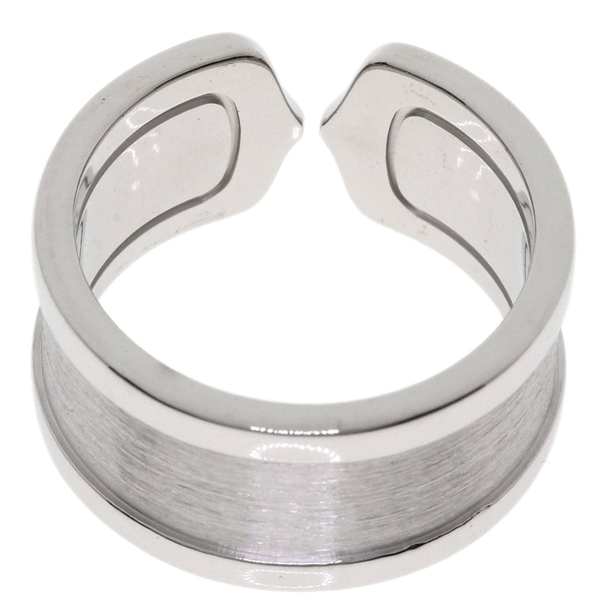 CARTIER C2 ring LM # 53 Ring K18 White Gold Ladies [Used]