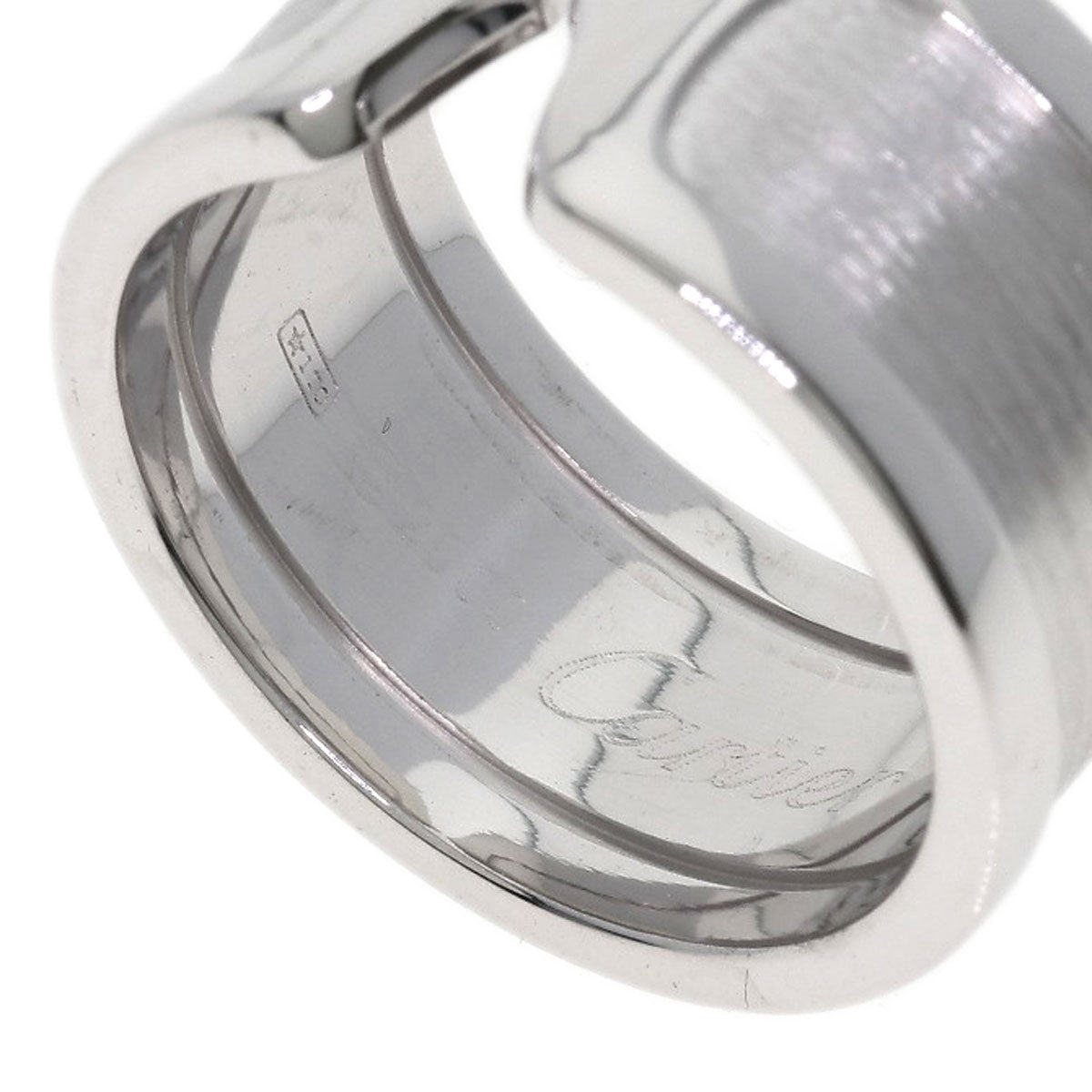 CARTIER C2 ring LM # 53 Ring K18 White Gold Ladies [Used]