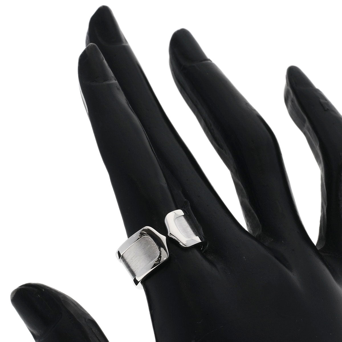 CARTIER C2 ring LM # 53 Ring K18 White Gold Ladies [Used]