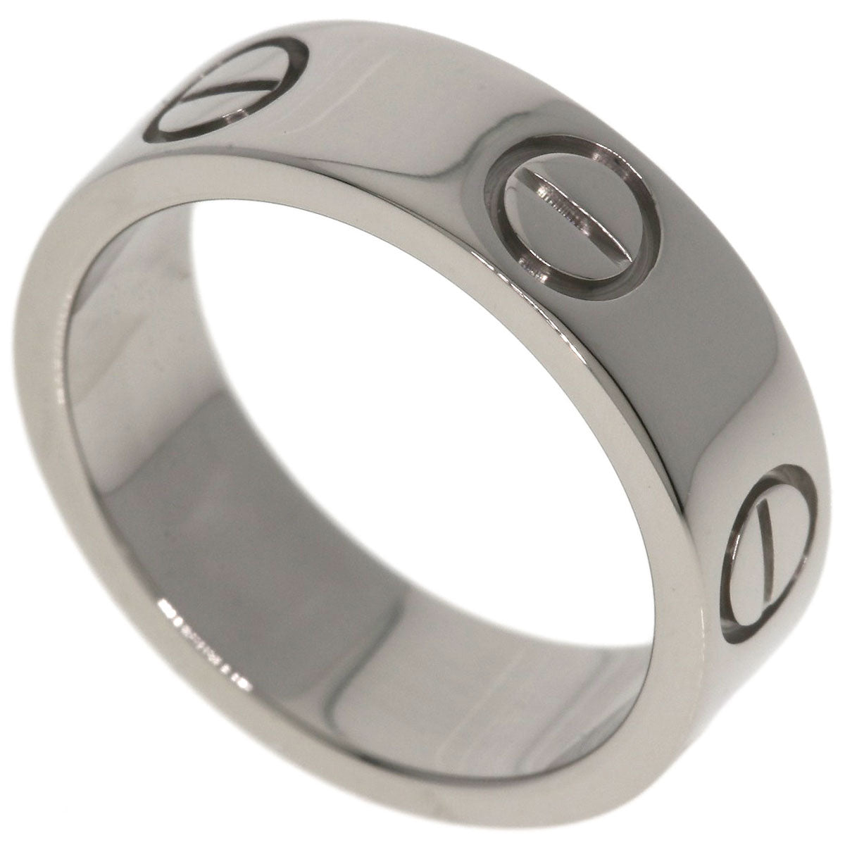 CARTIER love ring #48 Ring K18 White Gold Ladies [Used]