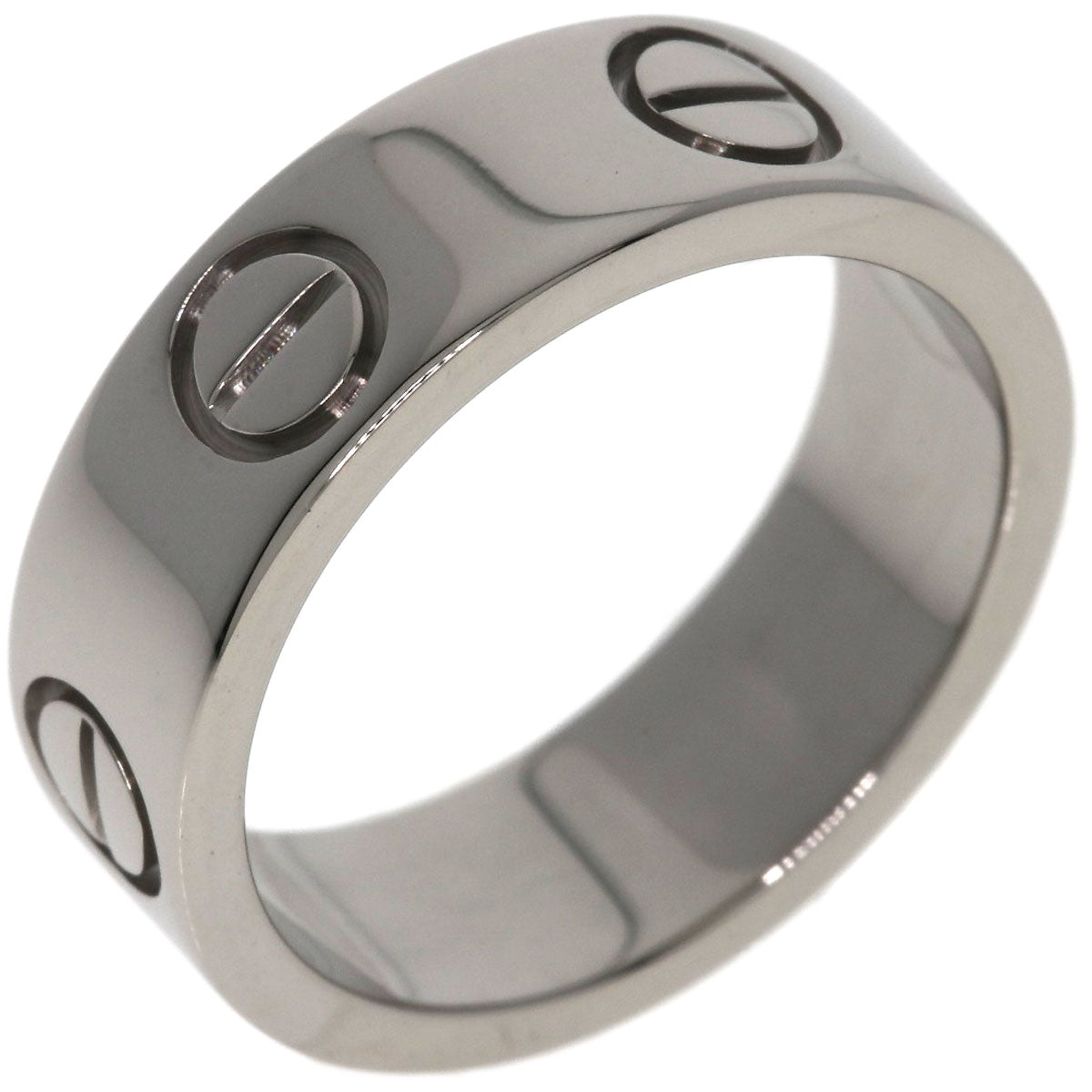 CARTIER love ring #48 Ring K18 White Gold Ladies [Used]
