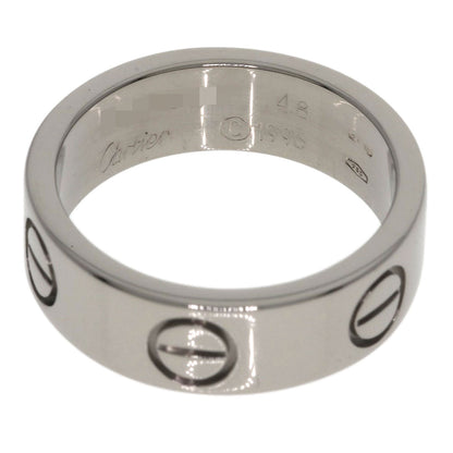 CARTIER love ring #48 Ring K18 White Gold Ladies [Used]