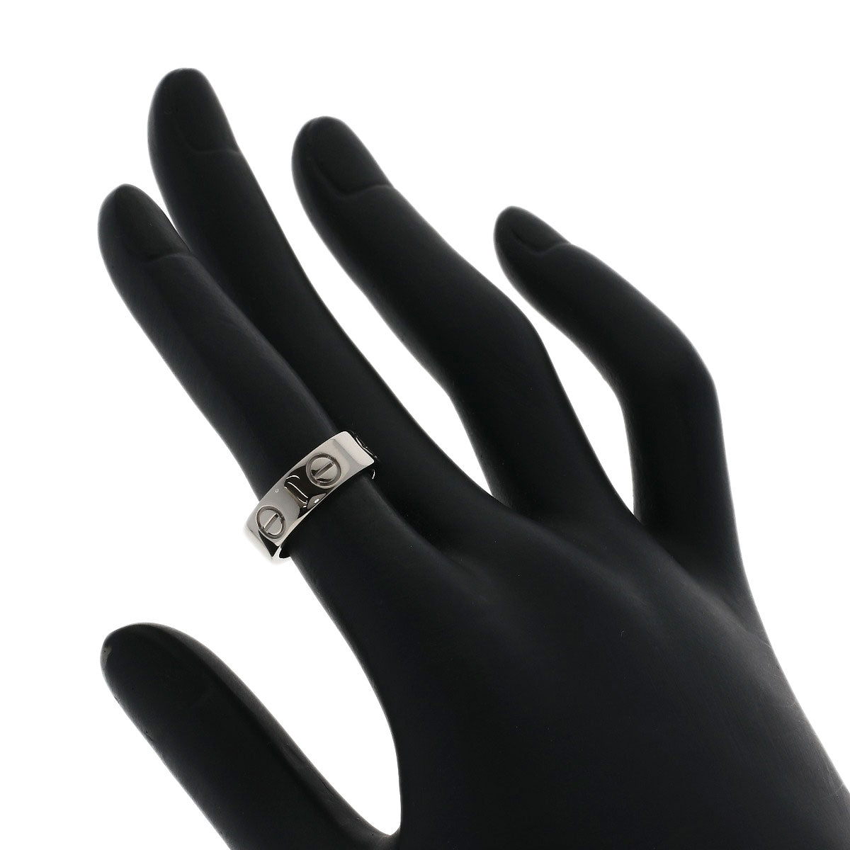 CARTIER love ring #48 Ring K18 White Gold Ladies [Used]