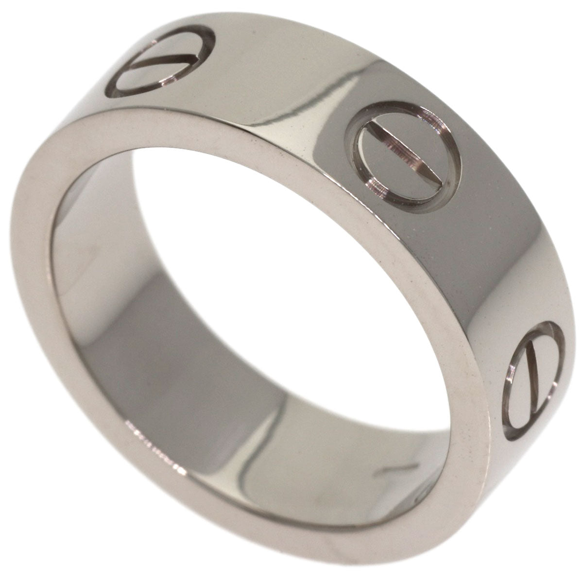 CARTIER love ring #48 Ring K18 White Gold Ladies [Used]