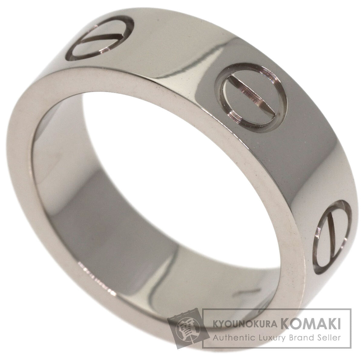 CARTIER love ring #48 Ring K18 White Gold Ladies [Used]