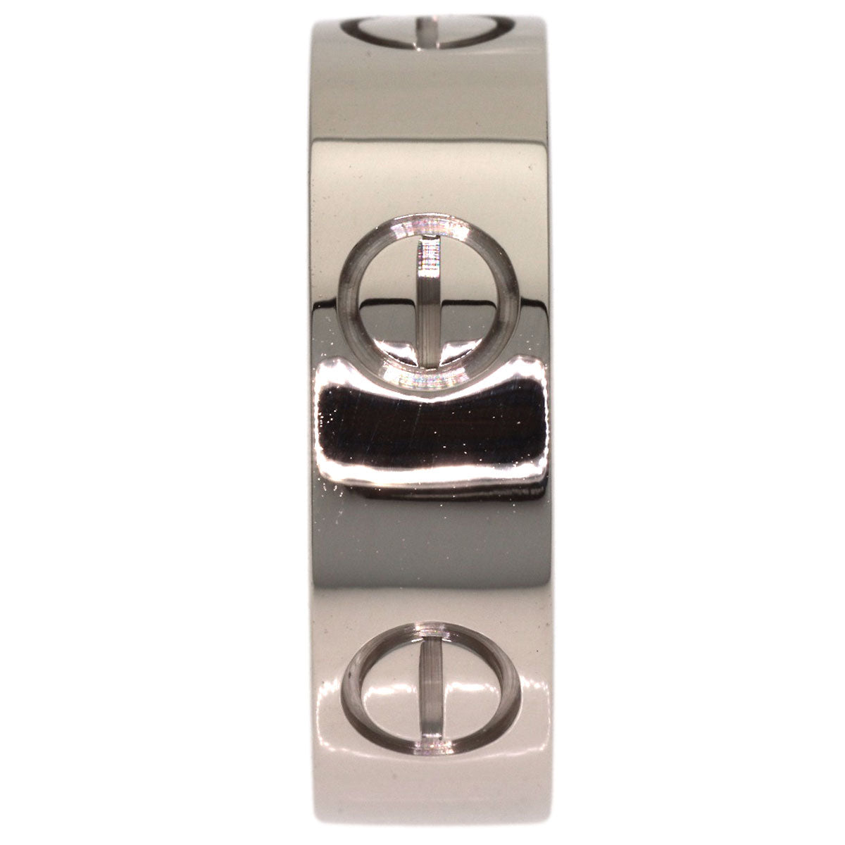 CARTIER love ring #48 Ring K18 White Gold Ladies [Used]