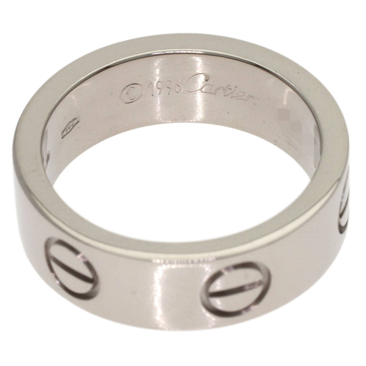 CARTIER love ring #48 Ring K18 White Gold Ladies [Used]