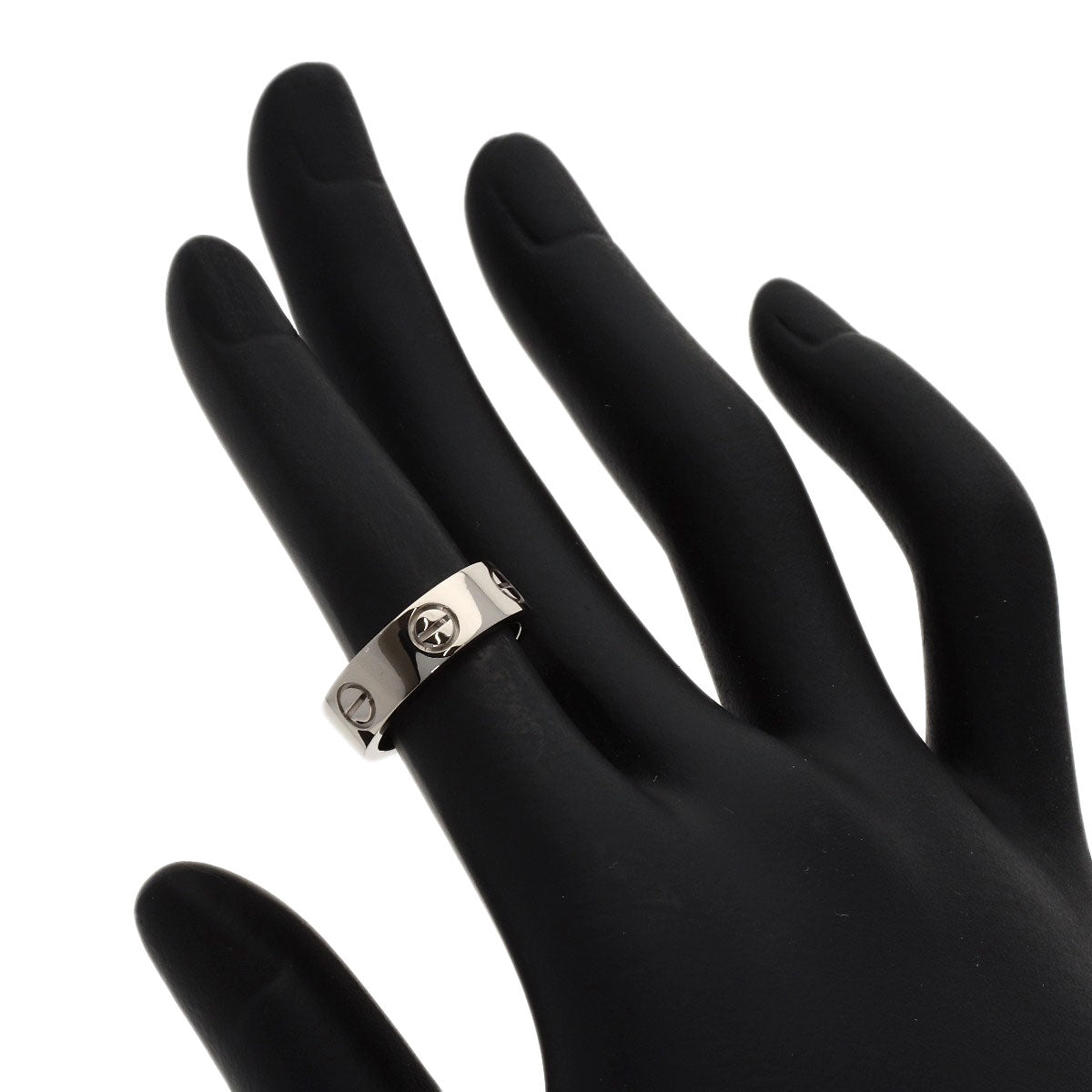CARTIER love ring #48 Ring K18 White Gold Ladies [Used]