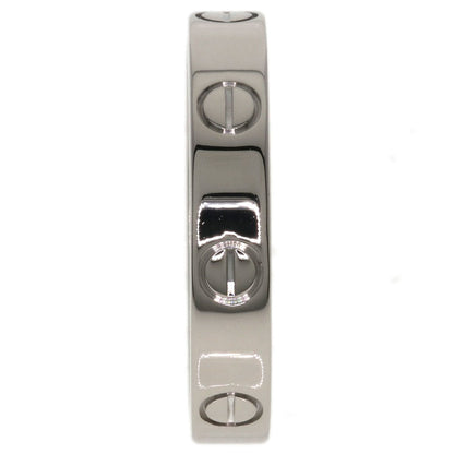 CARTIER mini love ring #53 Ring K18 White Gold Ladies [Used]