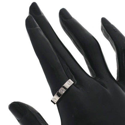 CARTIER mini love ring #58 Ring K18 White Gold Ladies [Used]
