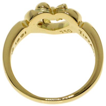 TIFFANY&Co. Heart with bow Ring K18 Yellow Gold Ladies [Used]