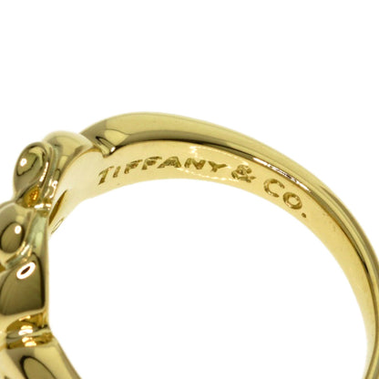 TIFFANY&Co. Heart with bow Ring K18 Yellow Gold Ladies [Used]