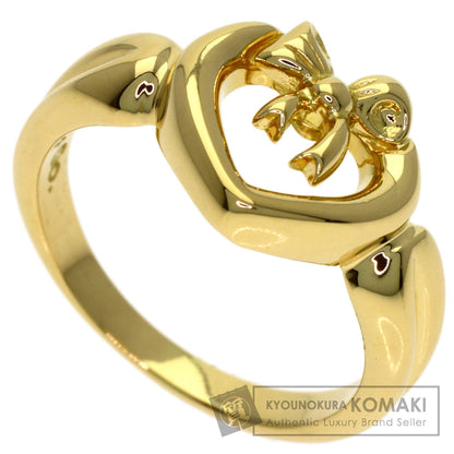 TIFFANY&Co. Heart with bow Ring K18 Yellow Gold Ladies [Used]