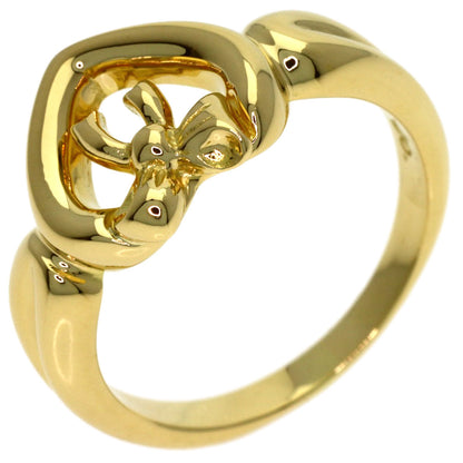 TIFFANY&Co. Heart with bow Ring K18 Yellow Gold Ladies [Used]