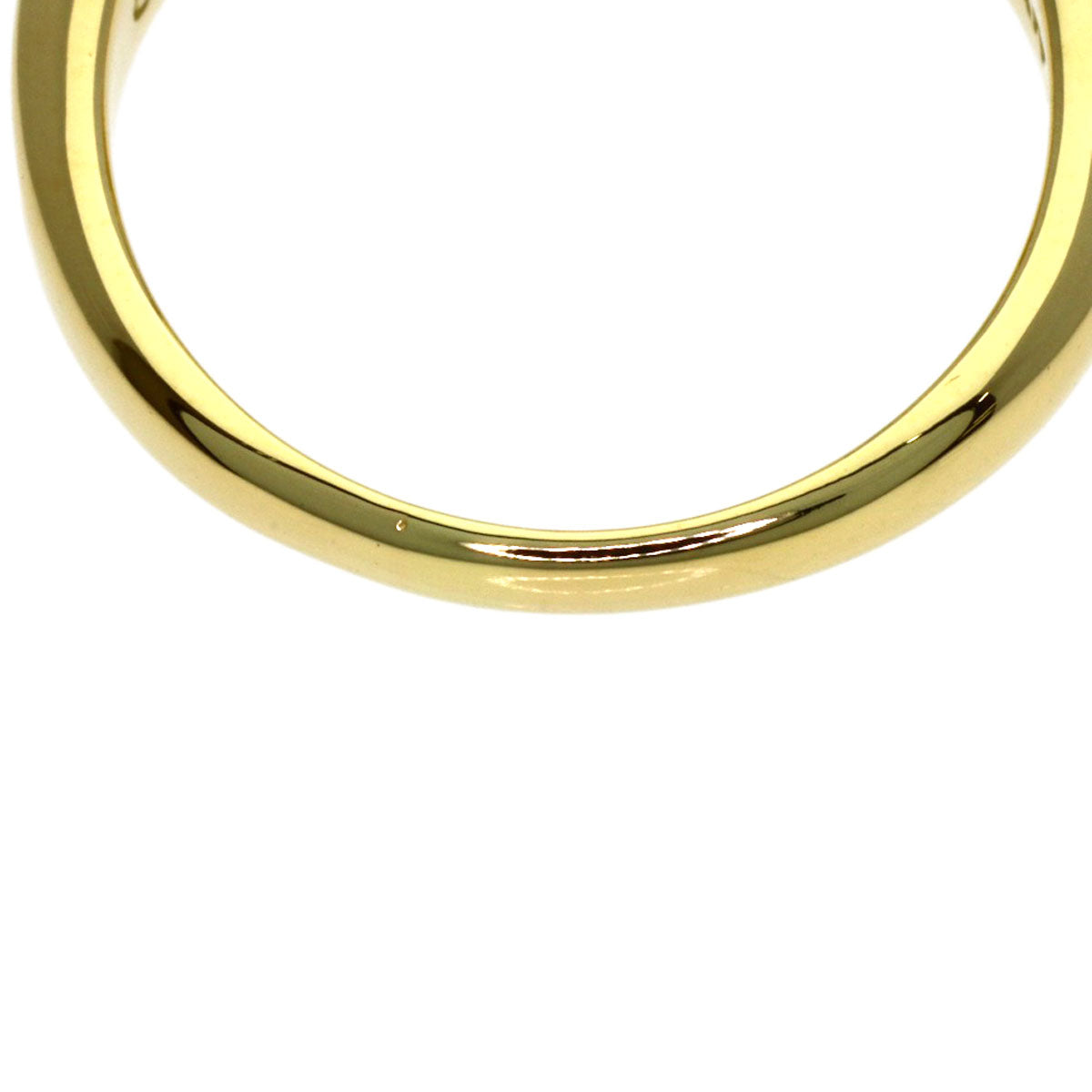 TIFFANY&Co. Heart with bow Ring K18 Yellow Gold Ladies [Used]