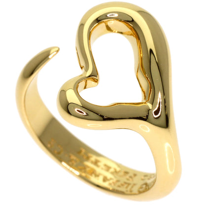 TIFFANY&Co. Open heart Ring K18 Yellow Gold Ladies [Used]