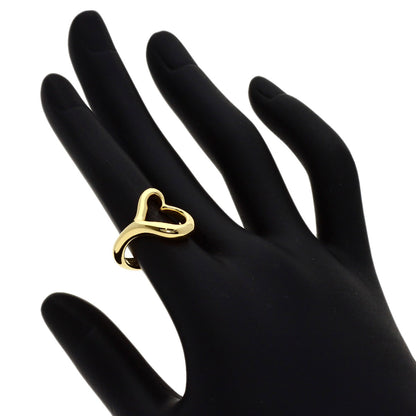 TIFFANY&Co. Open heart Ring K18 Yellow Gold Ladies [Used]