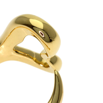 TIFFANY&Co. Open heart Ring K18 Yellow Gold Ladies [Used]
