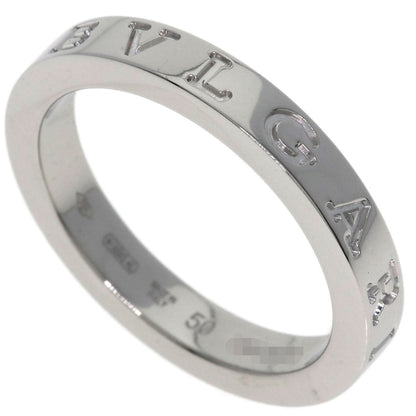BVLGARI Double Logo #50 Ring Platinum PT950 Ladies [Used]